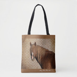 Bolsa de tocador con manta de caballo
