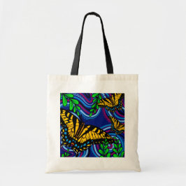 Bolsa de tocador con mariposa amarilla