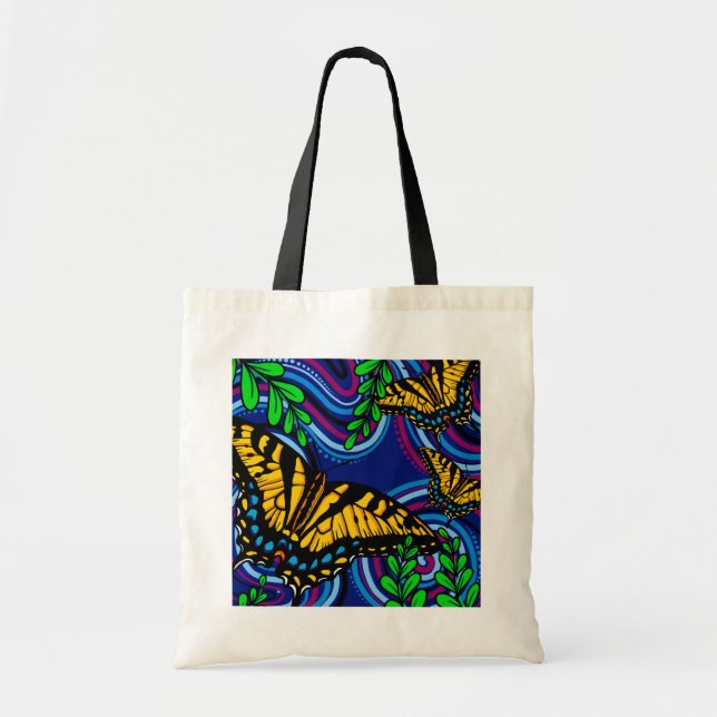 Bolsa de tocador con mariposa amarilla (Frente)