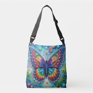 Bolsa de tocador con pintura de diamante de maripo