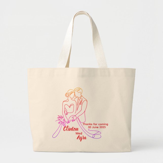 Bolsa de tocador de boda personalizada - Personali (Frente)