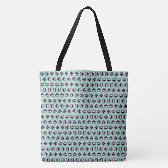 Bolsa de tocador de círculo geométrico - Elegante  (Anverso)