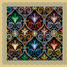 Bolsa de tocador de color de joyas multicolores