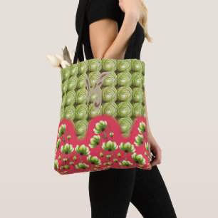 Bolsa de tocador de cuero grande Totes de lienzo