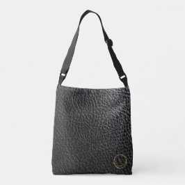 Bolsa de tocador de cuero negro