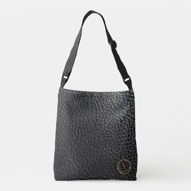 Bolsa de tocador de cuero negro (Reverso)
