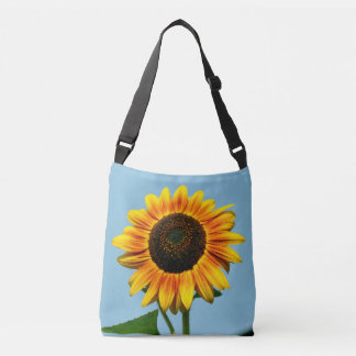 Bolsa de tocador de cuerpo cruzado con girasol