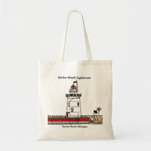 Bolsa de tocador de diseño del Harbour Beach Light