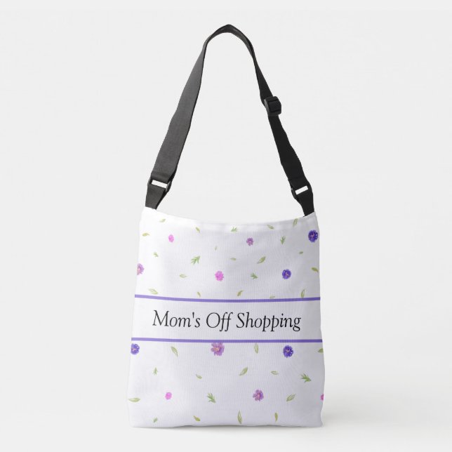 Bolsa de tocador de flor acuática | Nombre persona (Anverso)