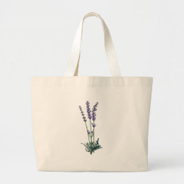 Bolsa de tocador de flor de lavanda de época