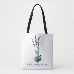 Bolsa de tocador de flor de lavanda de época