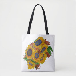 Bolsa de tocador de flor de sol pintada