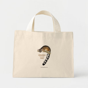 Bolsa de tocador de gato con cola