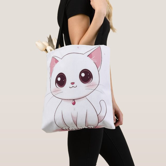 Bolsa de tocador de gato de Kawaii Adorable Kitty  (Detalle)