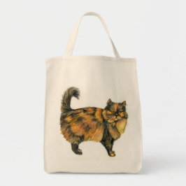 Bolsa de tocador de gato de Tabby marrón
