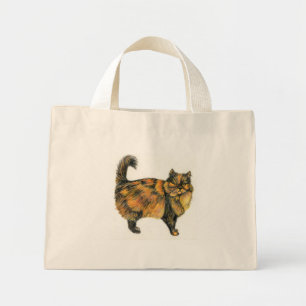 Bolsa de tocador de gato de Tabby marrón