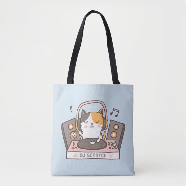 Bolsa de tocador de gato Kitty DJ (Anverso)