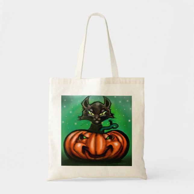 Bolsa de tocador de gato negro (Frente)