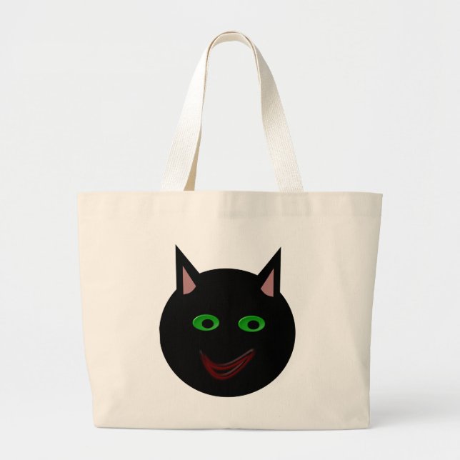 Bolsa de tocador de gato negro de Halloween (Frente)
