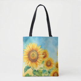 Bolsa de tocador de girasol artístico