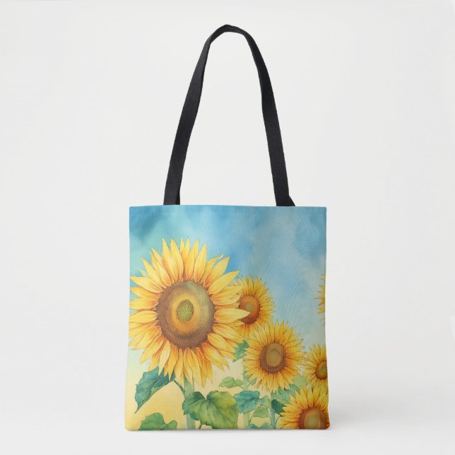 Bolsa de tocador de girasol artístico (Anverso)