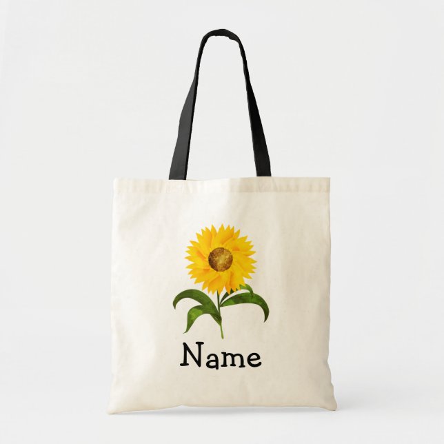 Bolsa de tocador de girasol personalizada | Diseño (Frente)