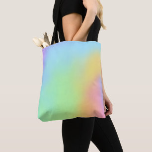 Bolsa de tocador de gradiente de arcoiris pastel