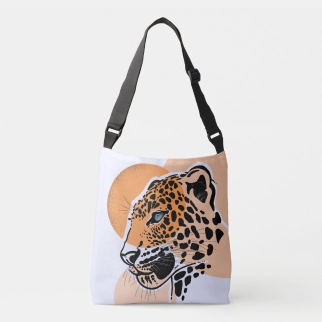Bolsa de tocador de impresión de leopardo vibrante (Anverso)