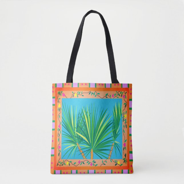Bolsa de tocador de las palmas de Baja (Anverso)
