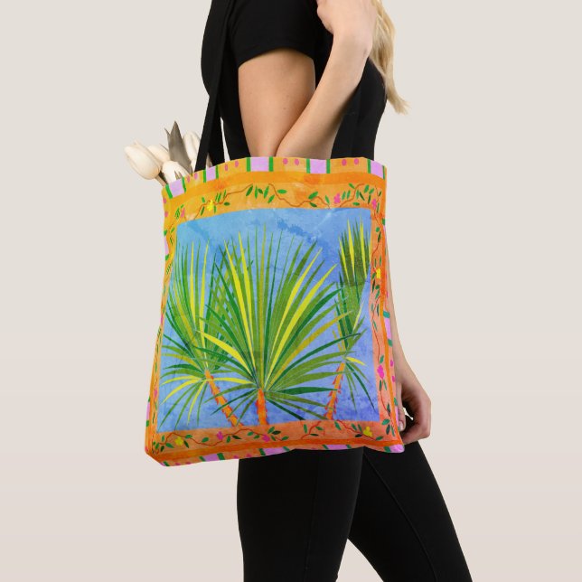 Bolsa de tocador de las palmas de Baja (Detalle)