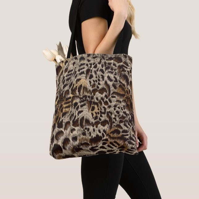 Bolsa de tocador de leopardo de cuatro patas (Detalle)