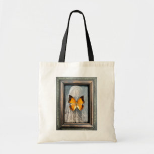 Bolsa de tocador de mariposa con caracol de borde