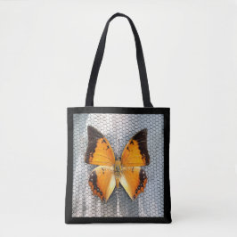 Bolsa de tocador de mariposa con caracol de borde