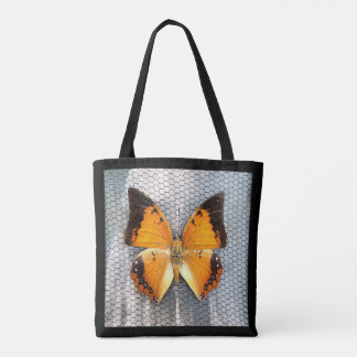 Bolsa de tocador de mariposa con caracol de borde
