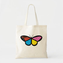 Bolsa de tocador de mariposa moderna