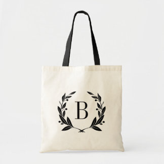 Bolsa de tocador de monograma de Wreath