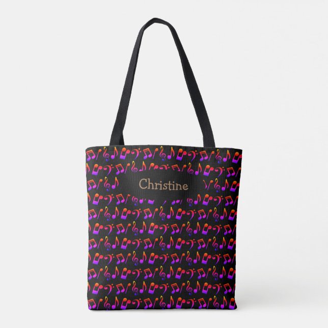 Bolsa de tocador de música ombre personalizada (os (Reverso)