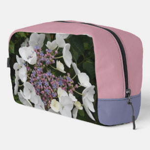 Bolsa de tocador de patrón de flores de hidrangea 