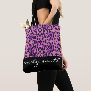 Bolsa de tocador de patrón leopardo personalizado