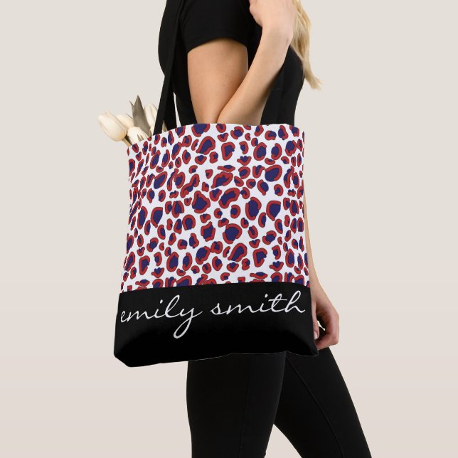 Bolsa de tocador de patrón leopardo personalizado (Detalle)