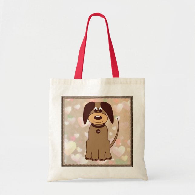 Bolsa de tocador de perro marrón (Frente)