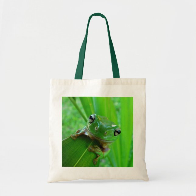 Bolsa de tocador de rana de árbol verde (Frente)