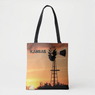 Bolsa de tocador de sunset de Windmill de Kansas
