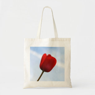 Bolsa de tocador de tulipán rojo
