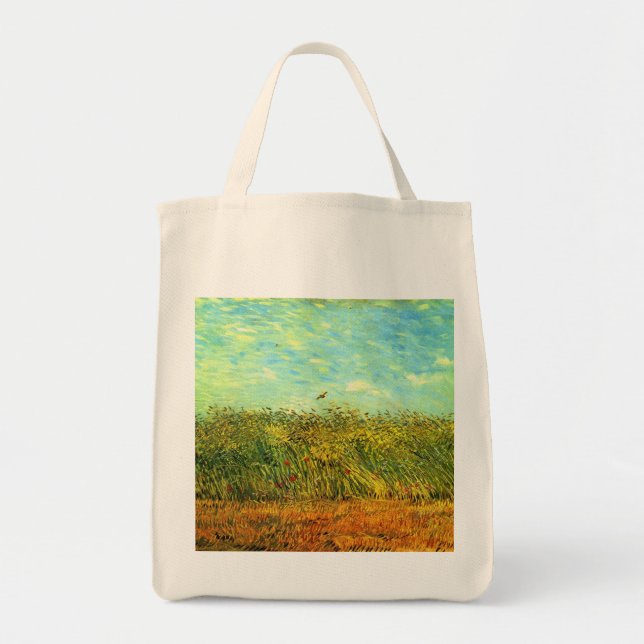 Bolsa de tocador de Van Gogh Wheat Field (Frente)