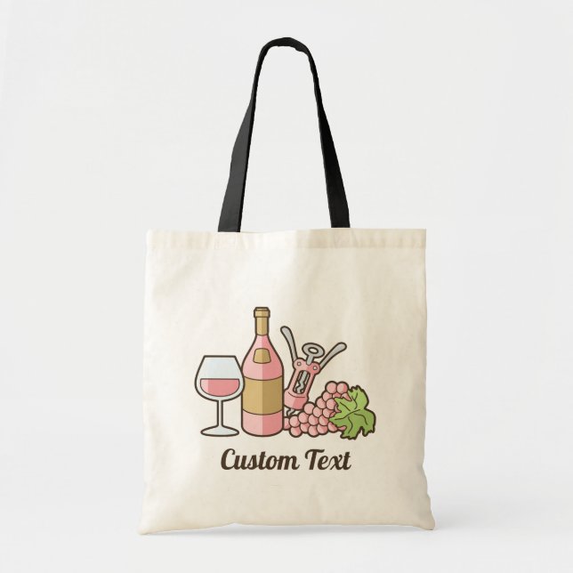 Bolsa de tocador de vino Rosa (Frente)