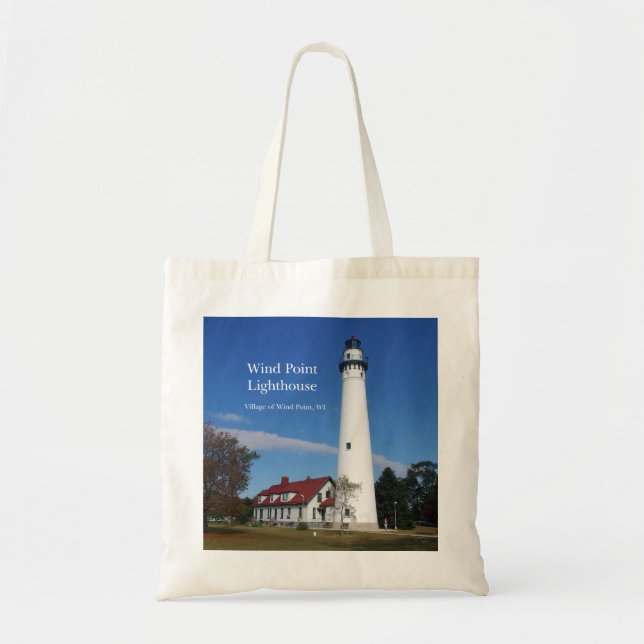 Bolsa de tocador de Wind Point Lighthouse (Frente)