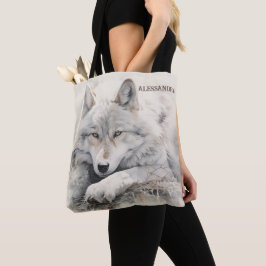 Bolsa de tocador de Wolf personalizada - regalo de