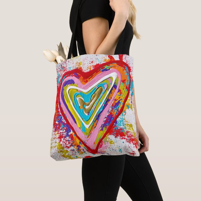 Bolsa de tocador del corazón rojo (Detalle)