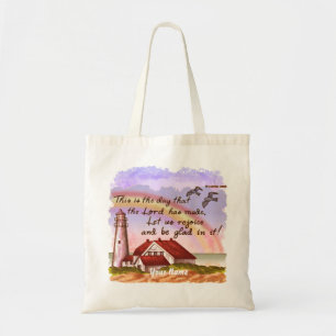 Bolsa de tocador del faro cristiano de oro